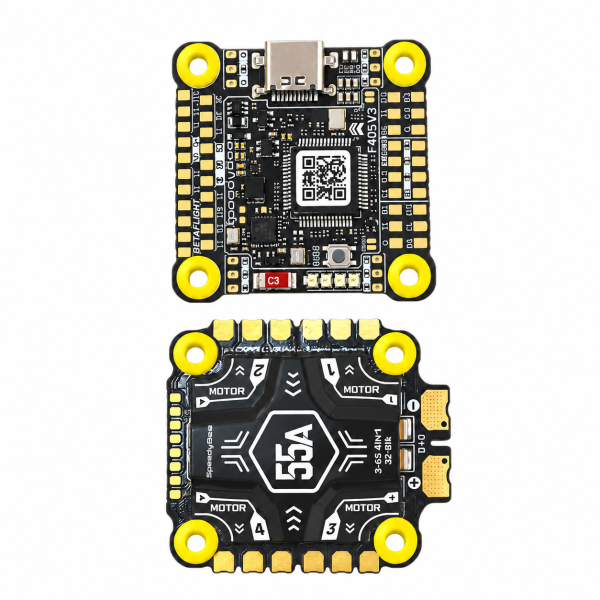 Полетный контроллер SpeedyBee F405 V5 + OX32 55A полётный контроллер с ESC 4-в-1 30x30 Stack Standard