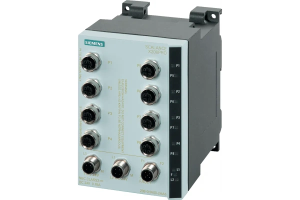 Управляемый промышленный коммутатор 6GK5208-0HA10-2AA6 Siemens SCALANCE X208PRO